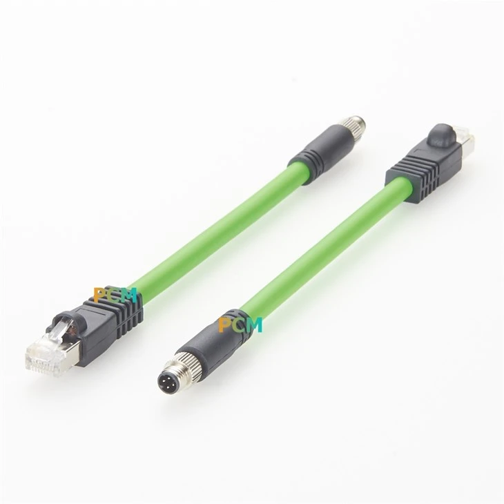 M8 D Code To RJ45 8P8C Profinet Cable factory