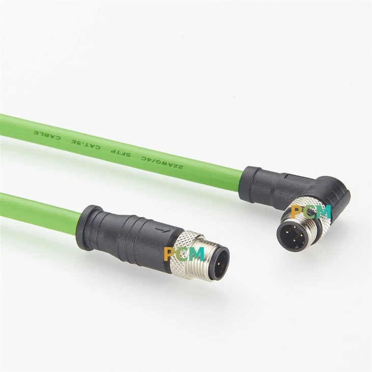 Right Angle M12 D Code Profinet Cable best