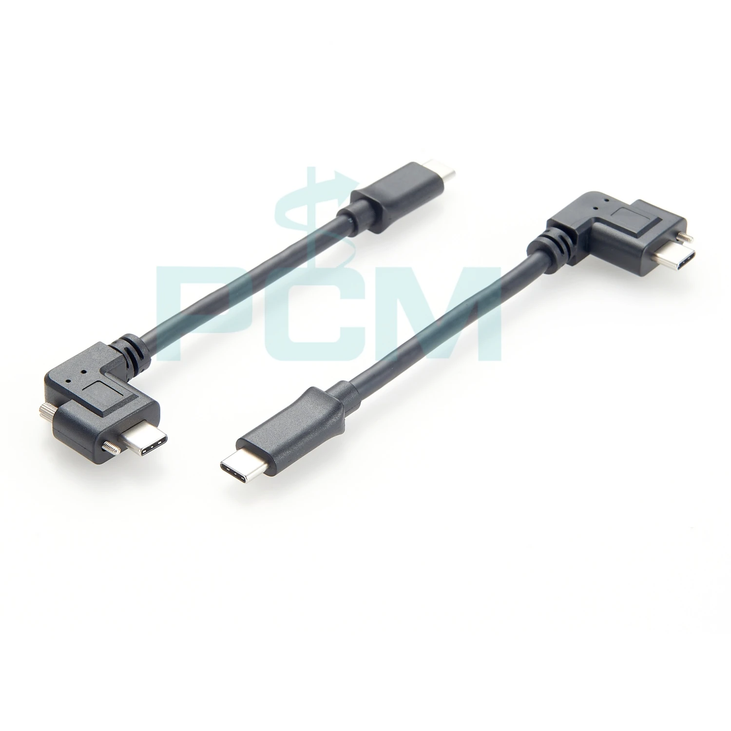 Angled USB 3.1 Type-C Screw Locking Cable 90° degree Angled USB 3.1 Type-C Screw Locking Cable 90° degree