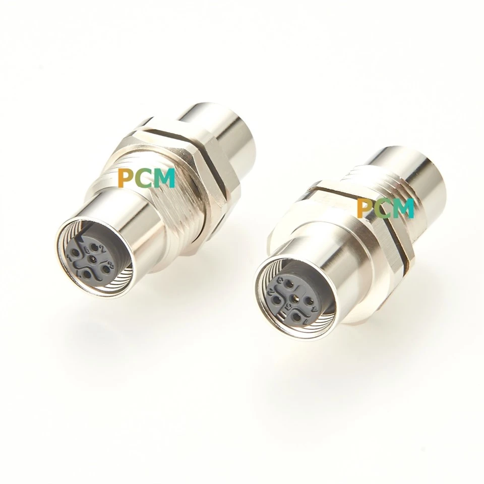 M12 A-Code Panel Mount Coupler