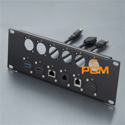 VGA SVGA USB ماؤنٹ کنیکٹر کے لئے ریک کابینہ پیچ پینل