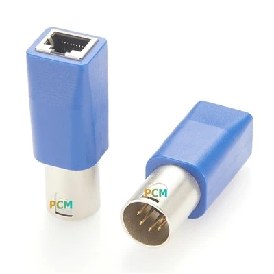 اسٹیج لائٹنگ کے لئے DMX512 XLR5M-RJ45F اڈاپٹر