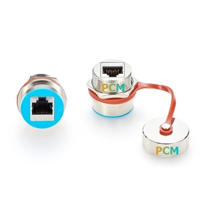 IP67 RJ45 ایتھرنیٹ اڈاپٹر چیسس ماؤنٹ