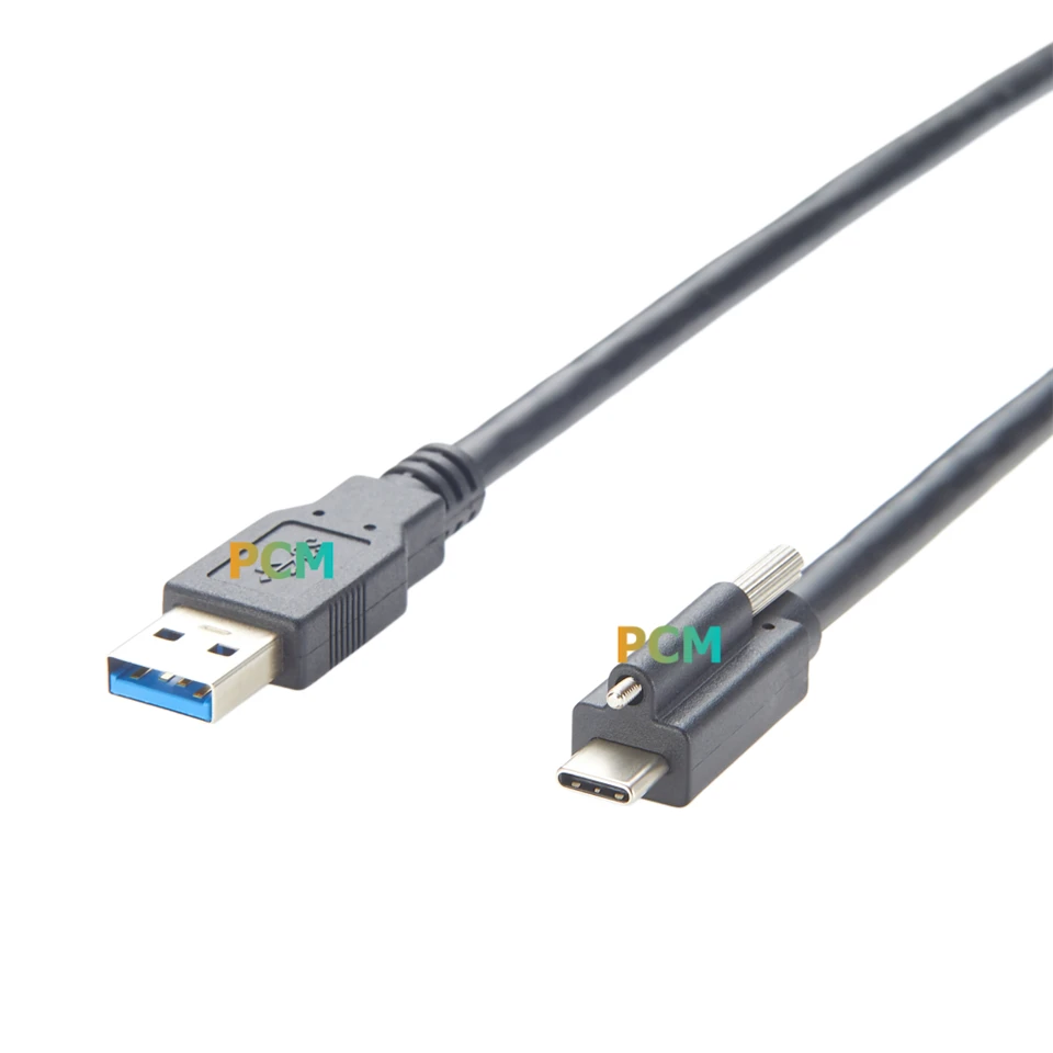 USB 3.0 To USB C Cable With Single Screw Locking